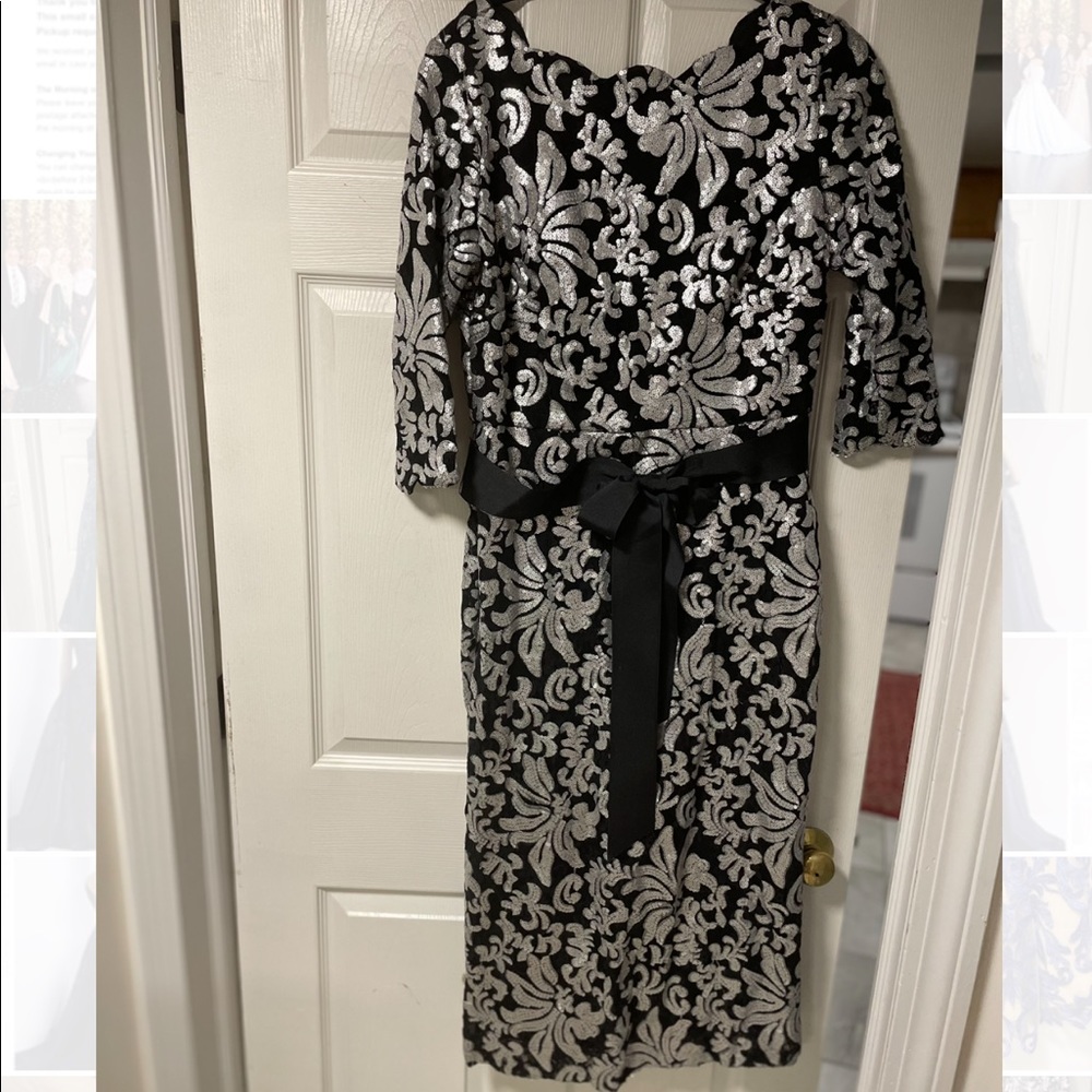 Black and silver dress